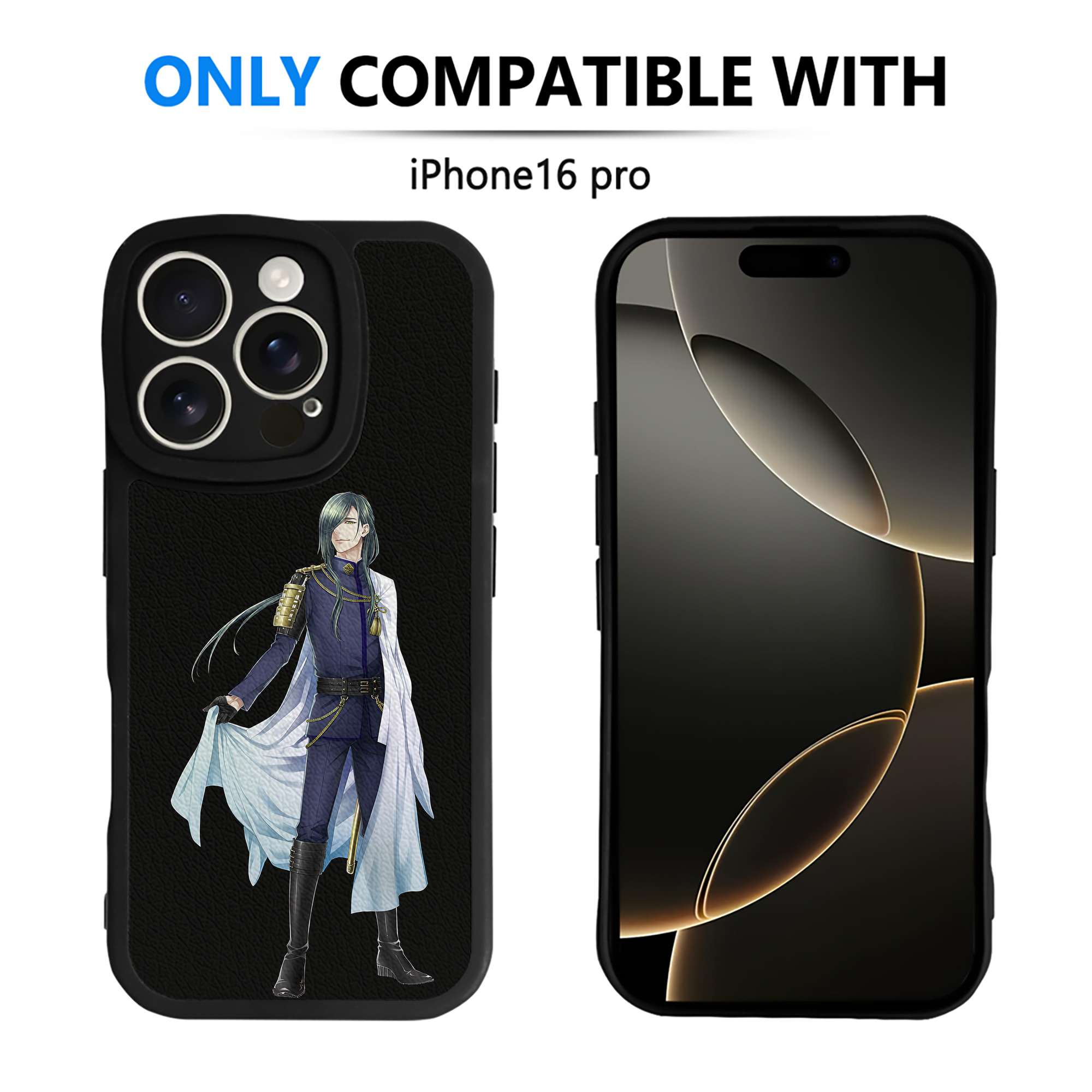 （画像用） 刀剣乱舞 Touken Ranbu 【iPhone 16シリーズ対応】シリコンスマホケース（レザー調） 材質：シリコン